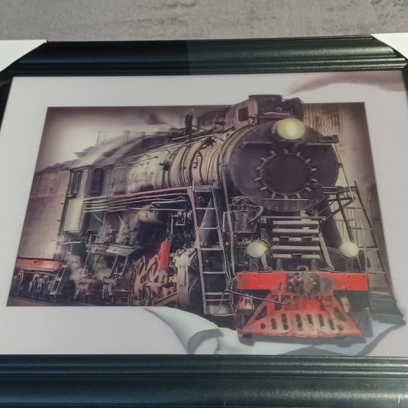 New 3D Train Framed Print - Picture 4 of 6